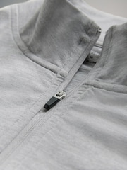 The Set 2 Pack Activewear Zip Neck Tops Grey/Navy - Image 5 of 5