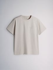 The Set 4 Pack Relaxed Fit Heavyweight Cotton Pocket TShirt Aqua/Yellow - Image 5 of 6