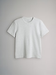 The Set 4 Pack Regular Fit Crew Neck Waffle TShirts Blue/White - Image 5 of 6