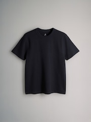 The Set 4 Pack Regular Fit Crew Neck Waffle TShirts Charcoal Grey - Image 2 of 6