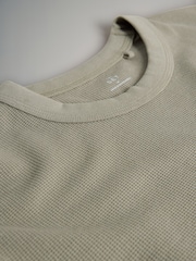 The Set 4 Pack Regular Fit Crew Neck Waffle TShirts Charcoal Grey - Image 6 of 6