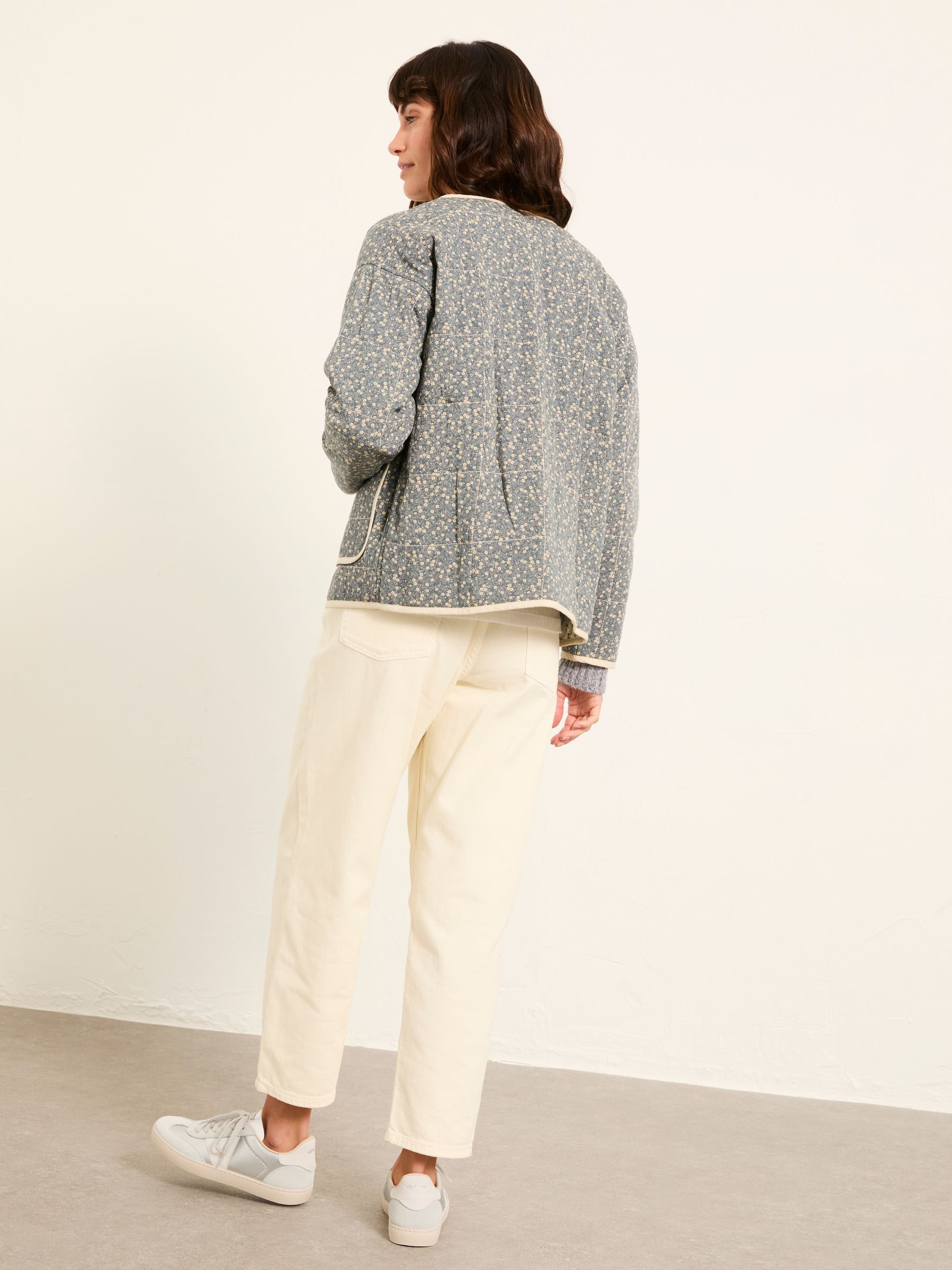 Buy FatFace Milly Blue Ditsy Quilted Jacket from the Next UK
