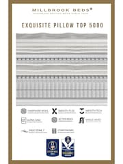 Millbrook Beds Exquisite Pillow Top 5000 Pocket Natural Firm Mattress - Image 6 of 6