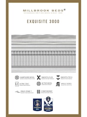 Millbrook Beds Exquisite 3000 Pocket Sprung Natural Medium Mattress - Image 6 of 6