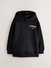 smALLSAINTS Black/Gold Oversized Underground Pullover Hoodie - Image 1 of 6