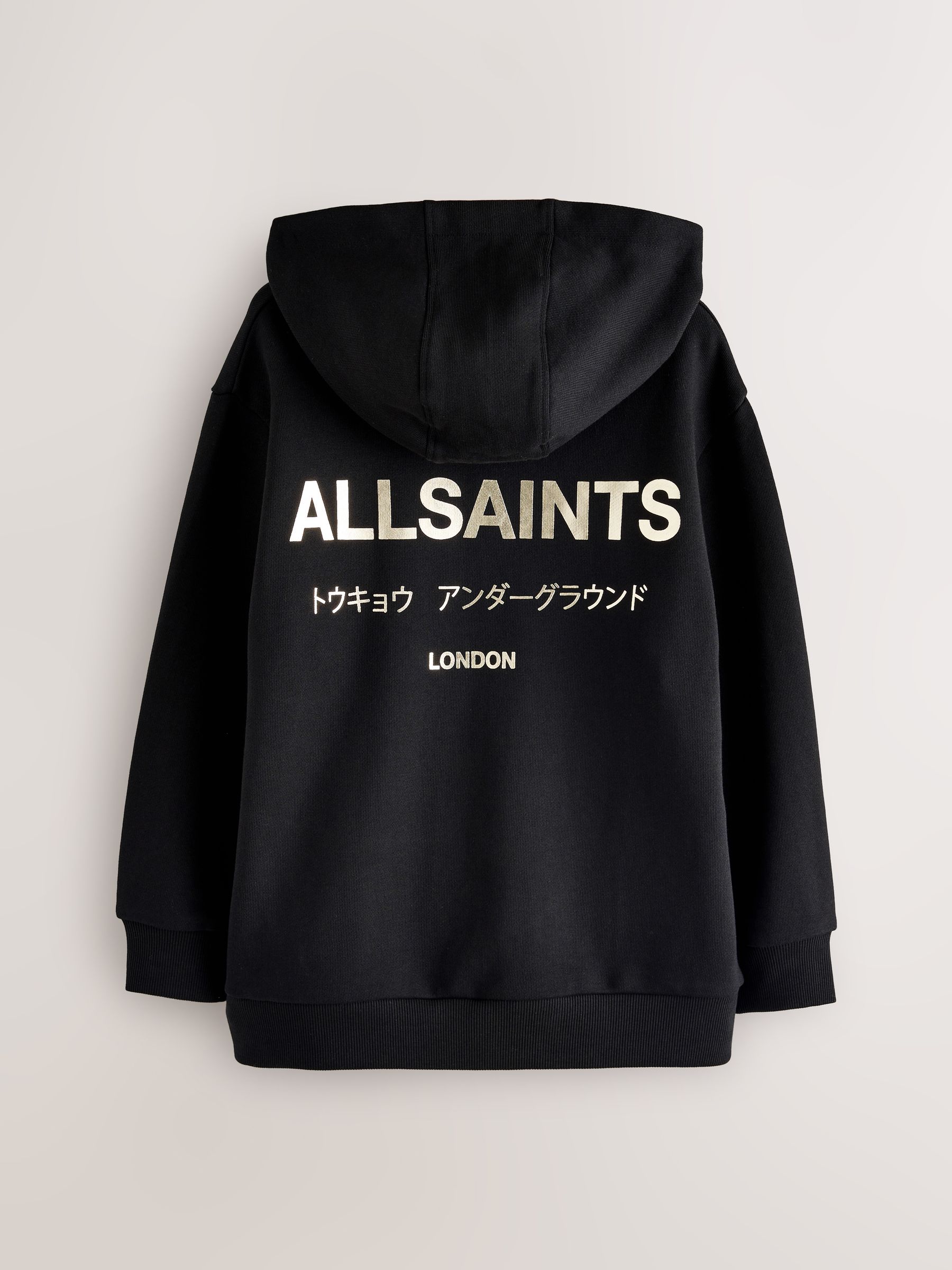 Buy smALLSAINTS Black/Gold Oversized Underground Pullover Hoodie