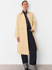 Whistles Nude Car Coat With Pocket Detail - Image 3 of 5