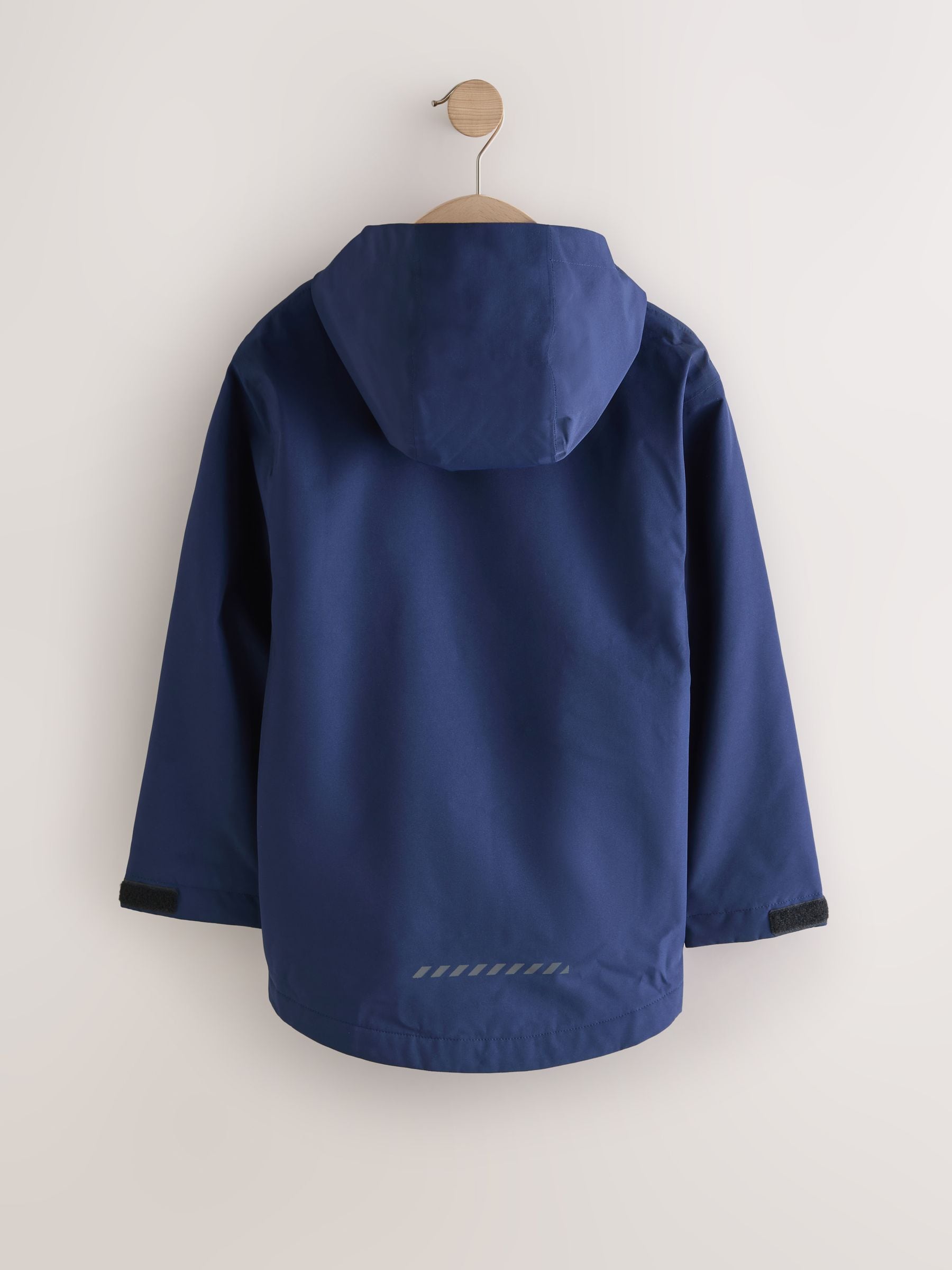 Buy Navy Blue Waterproof Fleece Lined Hooded Jacket (3-17yrs) from