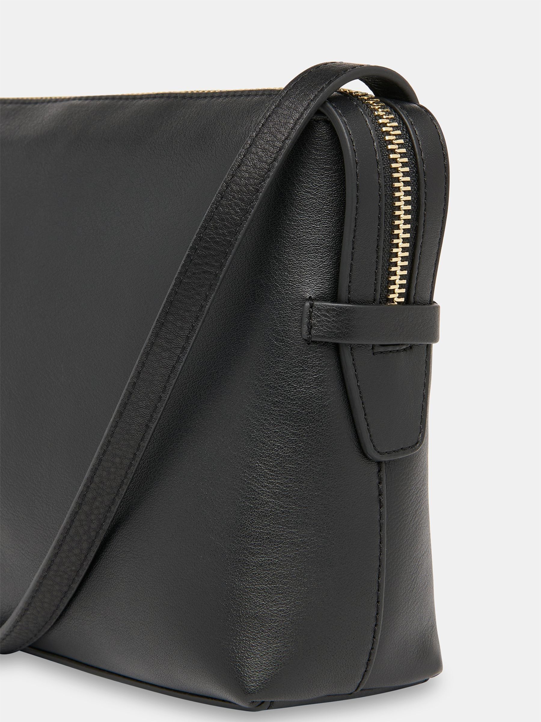 Buy Whistles Black Kaia Zip Top Cross-Body Bag from Next Romania
