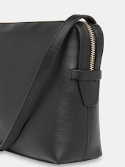 Whistles Black Kaia Zip Top Cross-Body Bag - Image 3 of 5