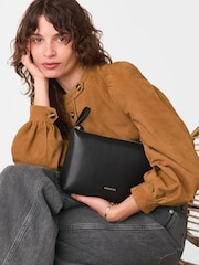 Whistles Black Kaia Zip Top Cross-Body Bag - Image 5 of 5