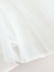 Laura Ashley Ivory Textured Godet Dress - Image 10 of 11