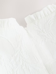 Laura Ashley Ivory Textured Godet Dress - Image 11 of 11