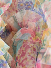 Laura Ashley Multi Everington Meadow Smocked Frill Tiered Dress - Image 11 of 12