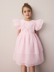 Laura Ashley Pink Petal Flower Dress - Image 1 of 5