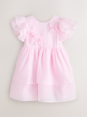 Laura Ashley Pink Petal Flower Dress - Image 6 of 9