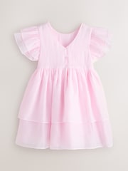 Laura Ashley Pink Petal Flower Dress - Image 7 of 9
