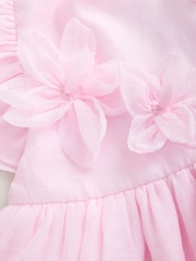 Laura Ashley Pink Petal Flower Dress - Image 8 of 9