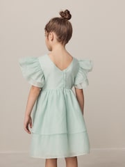 Laura Ashley Mint Green Petal Flower Dress - Image 4 of 6