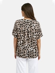Smith & Soul Print Short Sleeve V-neck Blouse - Imagen 2 de 5