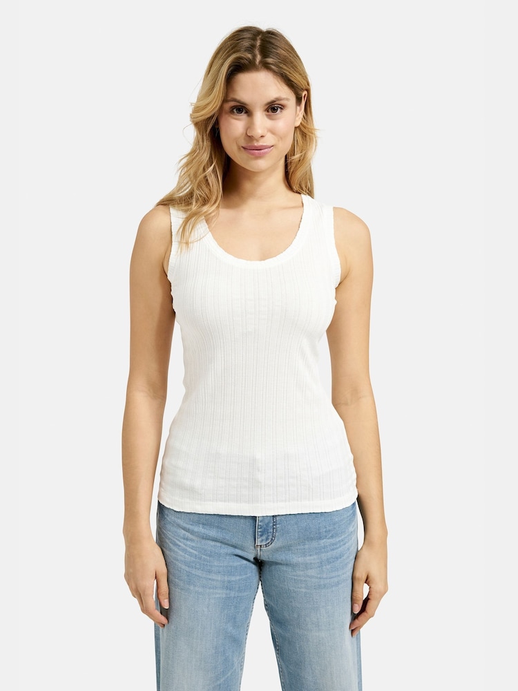 Smith & Soul Pointelle Jersey Tank Top - Imagen 1 de 5