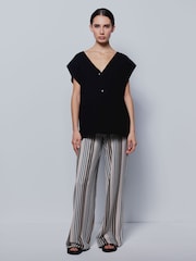 Smith & Soul Black Knitted Waistcoat - Image 2 of 6