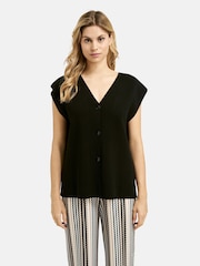 Smith & Soul Black Knitted Waistcoat - Image 4 of 6
