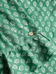 Superdry Green Short Sleeve Printed Mini Wrap Dress - Image 7 of 7