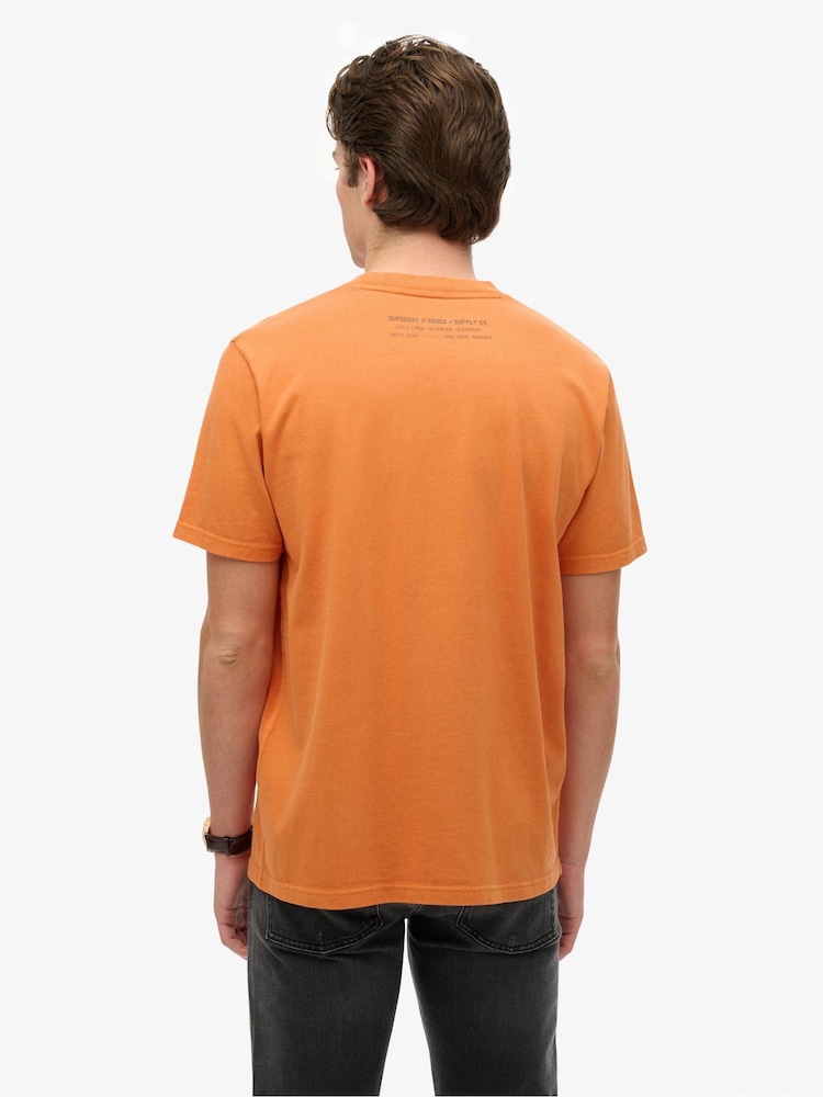 Superdry Orange Utility Sport Graphic T-Shirt - Image 2 of 7
