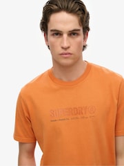 Superdry Orange Utility Sport Graphic T-Shirt - Image 3 of 7