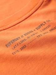 Superdry Orange Utility Sport Graphic T-Shirt - Image 7 of 7