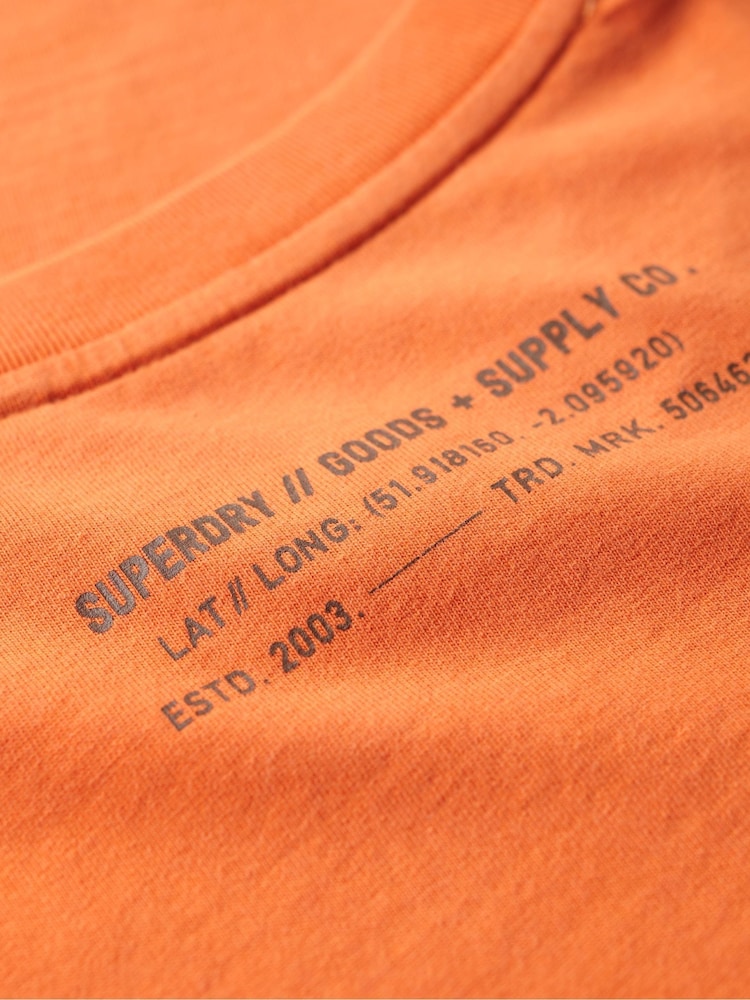 Superdry Orange Utility Sport Graphic T-Shirt - Image 7 of 7