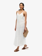 Superdry White Ibiza Cami Maxi Dress - Image 3 of 7