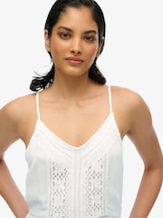 Superdry White Ibiza Cami Maxi Dress - Image 5 of 7