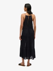 Superdry Black Ibiza Cami Maxi Dress - Image 2 of 6
