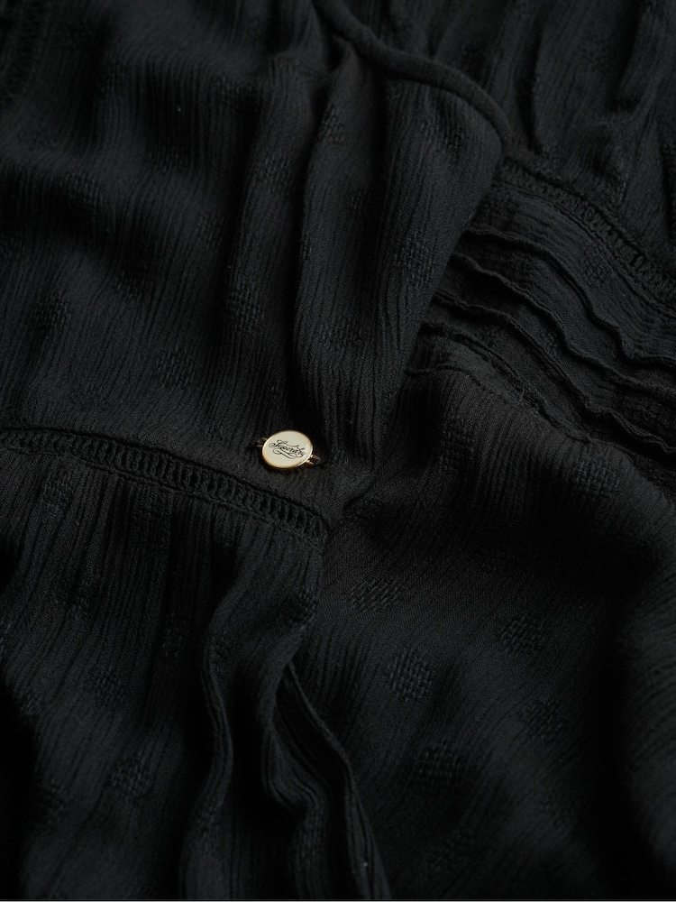 Superdry Black Ibiza Cami Maxi Dress - Image 6 of 6