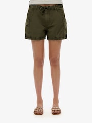 Superdry Green Cargo Hot Shorts - Image 4 of 6