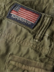 Superdry Green Cargo Hot Shorts - Image 6 of 6