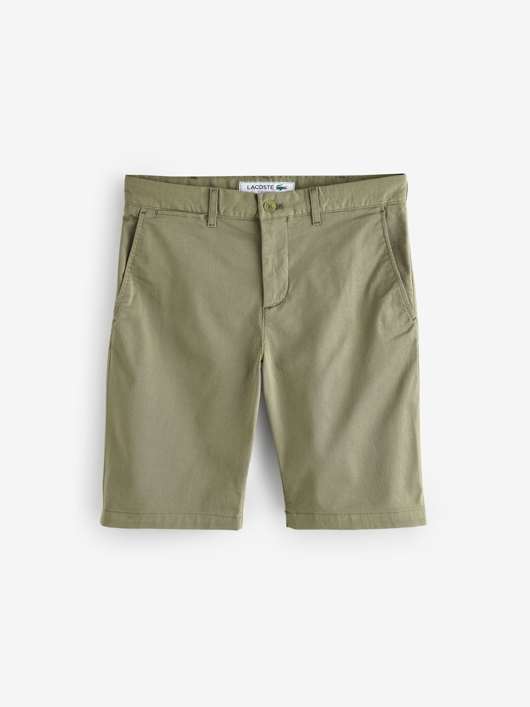 Lacoste Slim Fit Stretch Cotton Chino Bermuda Golf Shorts - Image 1 of 1 Lacoste Slim Fit Stretch Cotton Chino Bermuda Golf Shorts - Image 1 of 1