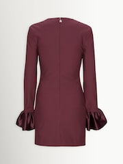 Rotate Red Beaded Long Sleeve Mini Dress - Image 6 of 6