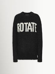 Rotate Black Knitted Logo Sweater - Image 4 of 6