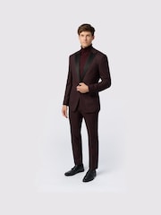 Antique Rogue Red Texture Dinner Jacket - Image 2 of 4