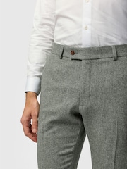 Antique Rogue Grey Herringbone Tweed Trousers - Image 2 of 2