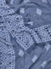 FatFace Blue Jaquard Scarf - Image 2 of 2
