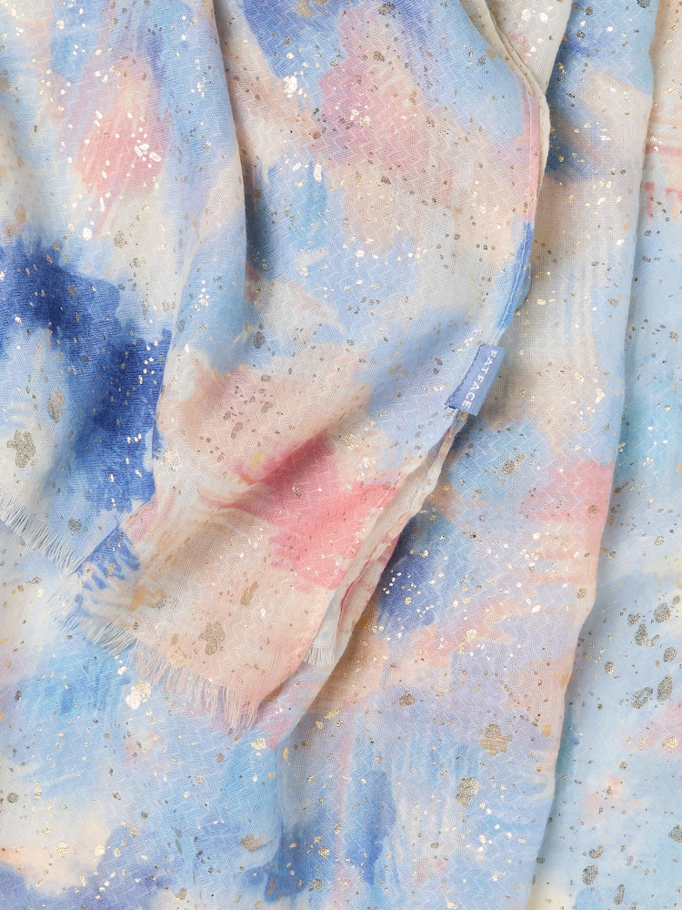 FatFace Abstract Foil Printed Lightweight Scarf - صورة 2 من 2 FatFace Abstract Foil Printed Lightweight Scarf - صورة 2 من 2