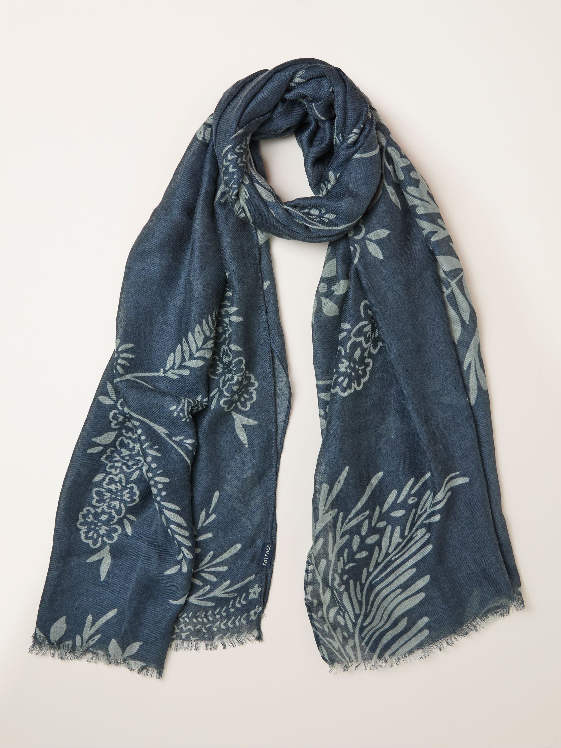 Fat Face - Scarf - Blue - Summer Meadow Print