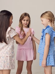 Laura Ashley Pink/Blue Jersey Shorts 3 Pack - Image 10 of 13