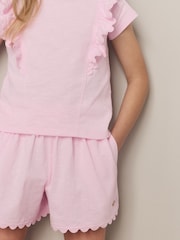 Laura Ashley Pink/Blue Jersey Shorts 3 Pack - Image 12 of 13