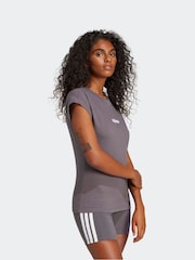 adidas Grey Linear T-Shirt - Image 3 of 5