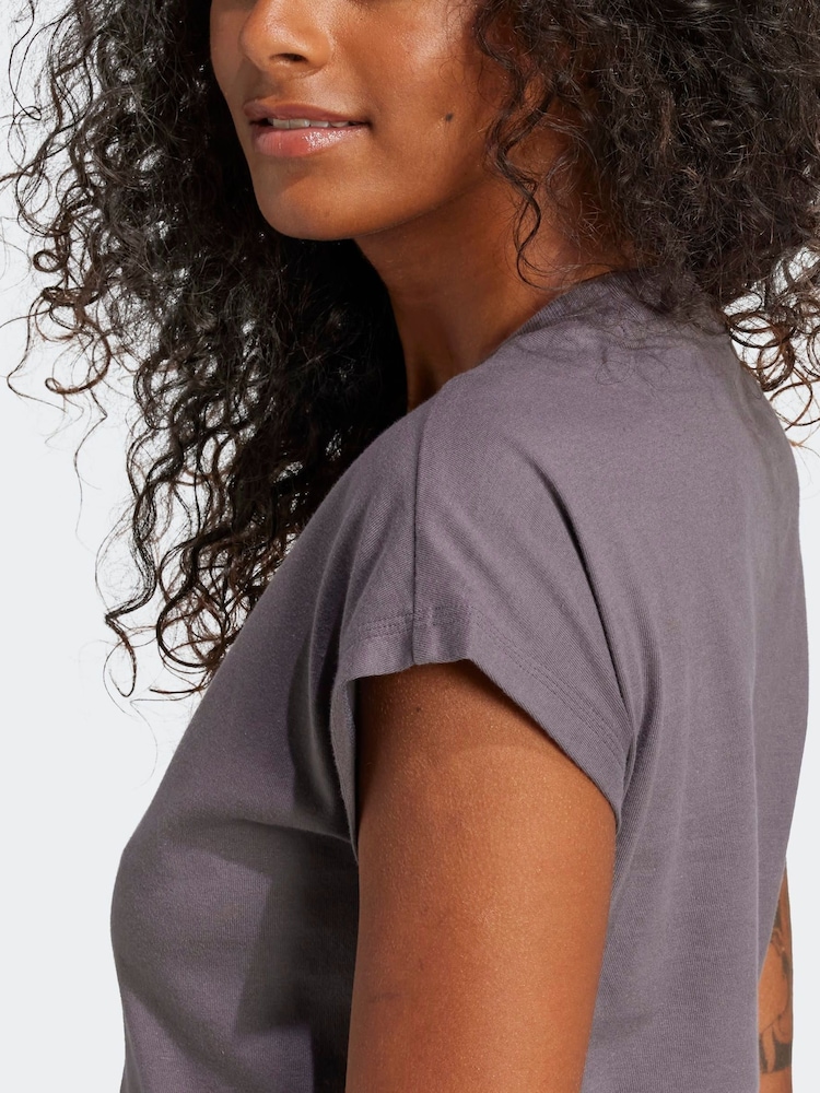 adidas Grey Linear T-Shirt - Image 5 of 5